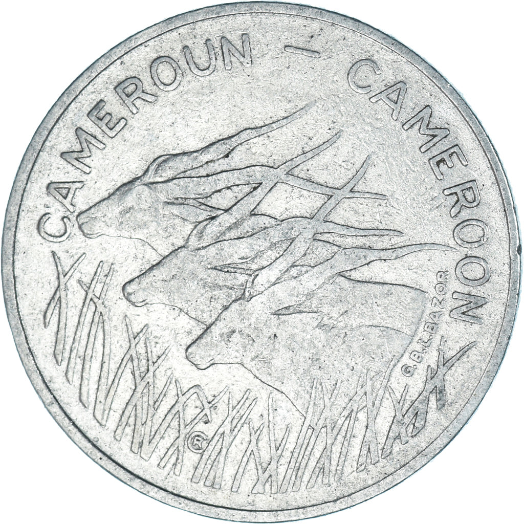 Coin, Cameroon, 100 Francs, 1972
