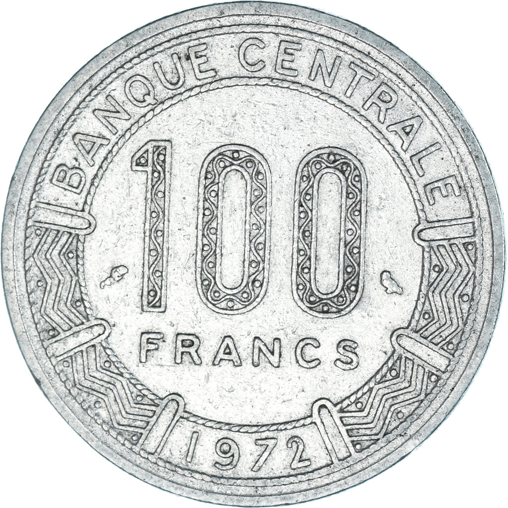 Coin, Cameroon, 100 Francs, 1972
