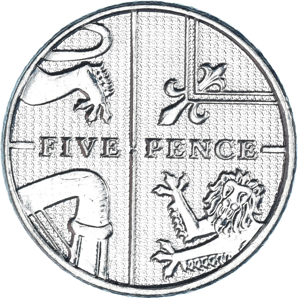 Monnaie, Grande-Bretagne, 5 Pence, 2014