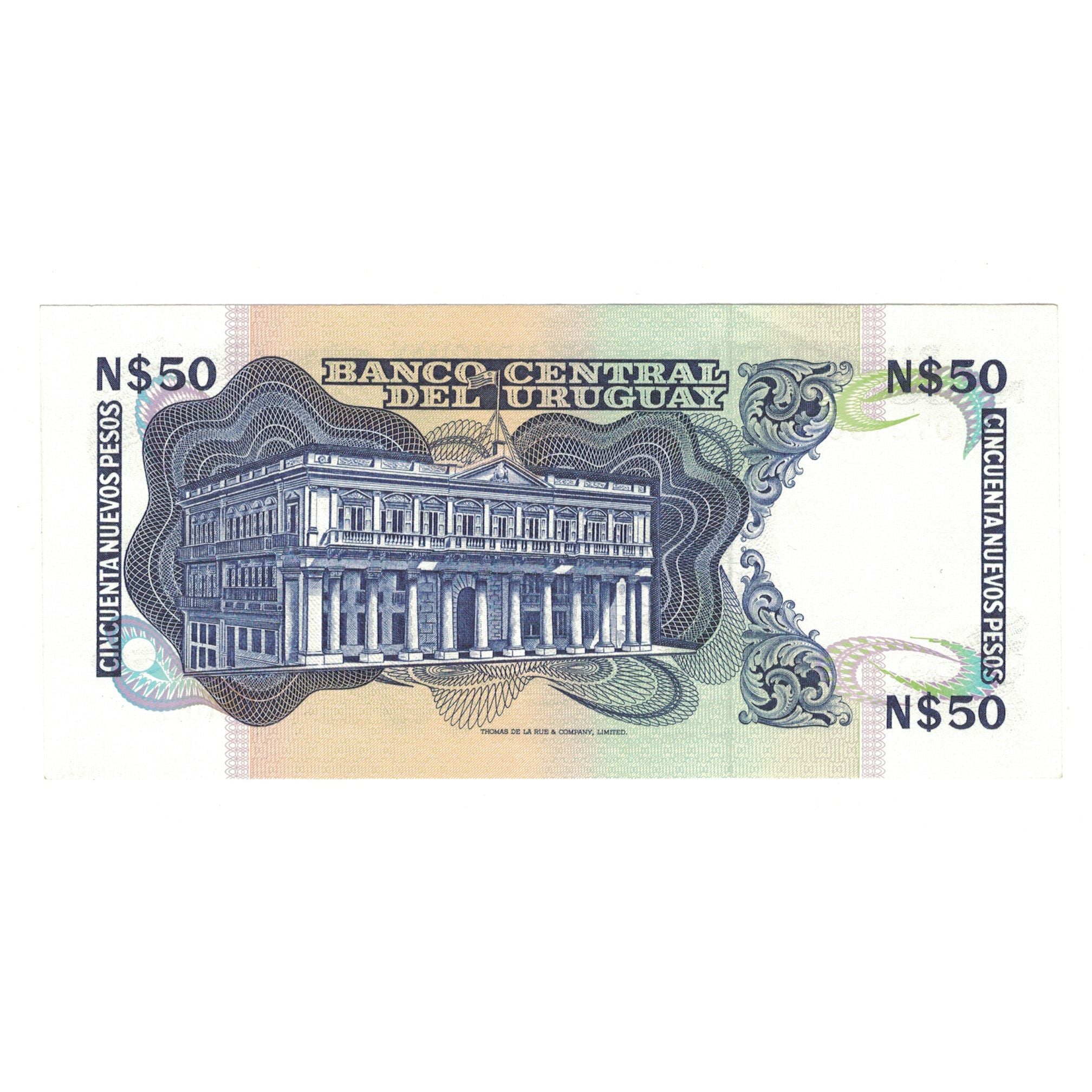 Banknote, Uruguay, 50 Nuevos Pesos, KM:61a, UNC(63)