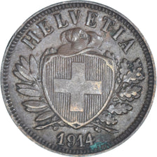 Coin, Switzerland, 2 Rappen, 1914