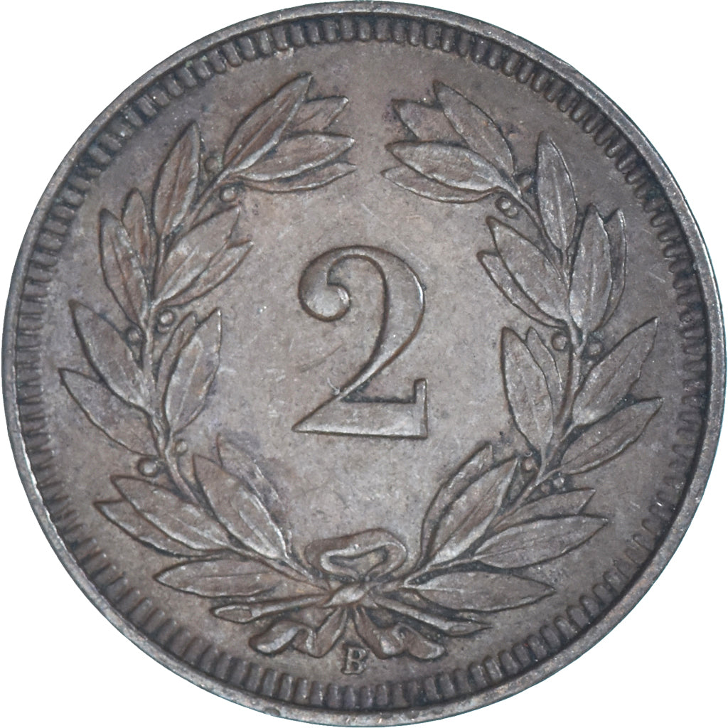 Coin, Switzerland, 2 Rappen, 1914