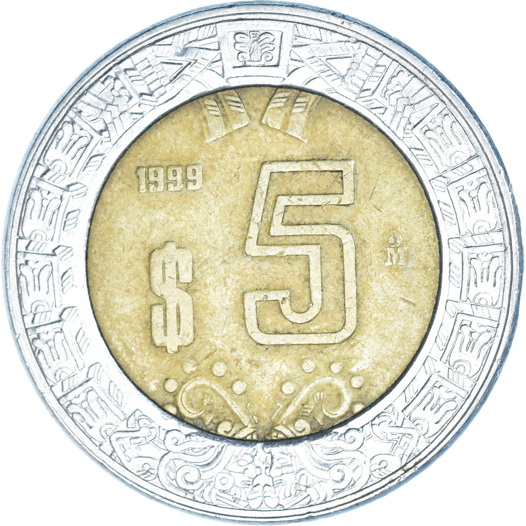 Moneda, México, 5 Centavos, 1999