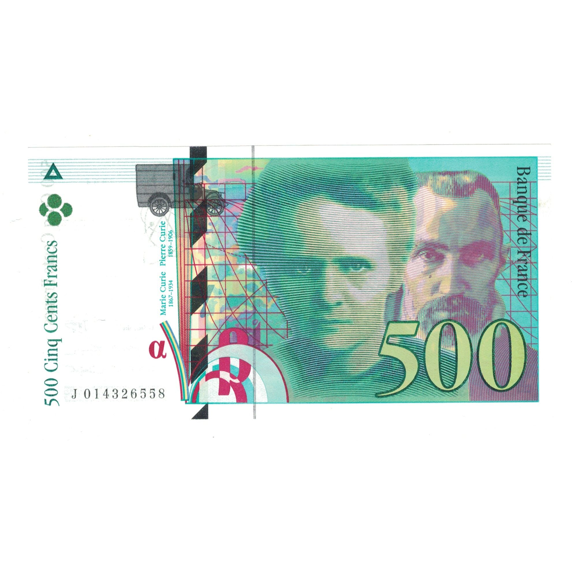 Frankrijk, 500 Francs, Pierre et Marie Curie, 1994, J014326558, SPL