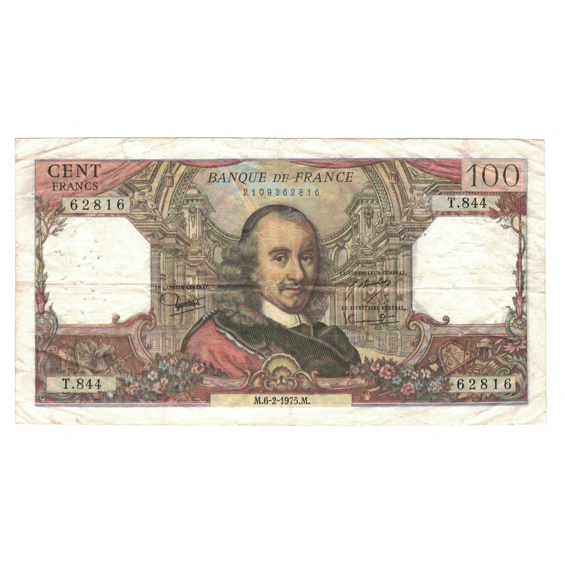 Frankreich, 100 Francs, Corneille, 1975, T.844, SS, Fayette:65.48, KM:149e