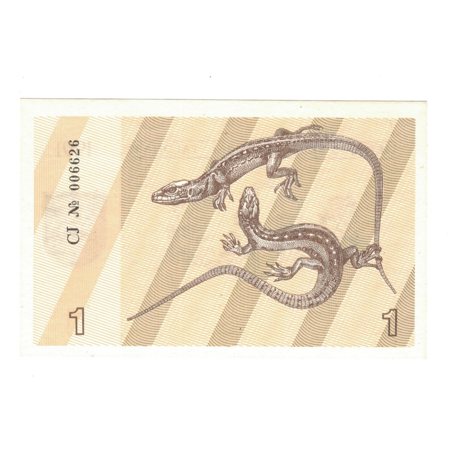 Billet, Lituanie, 1 (Talonas), 1991, KM:32a, NEUF