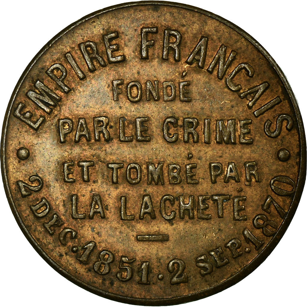 Coin, France, 2 Centimes, 1870, AU(55-58), Bronze