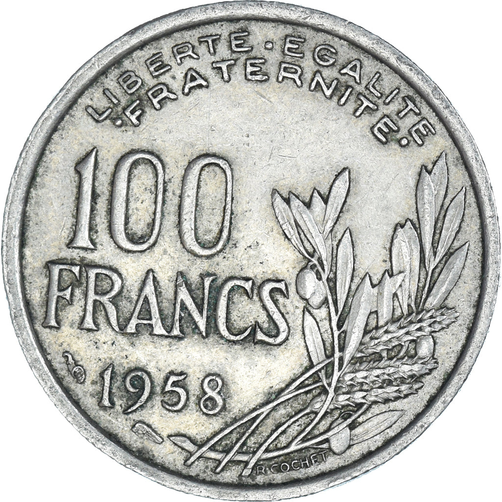 Coin, France, 100 Francs, 1958