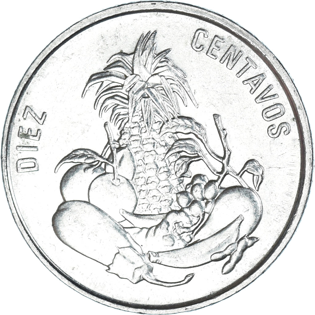 Monnaie, République Dominicaine, 10 Centavos, 1991