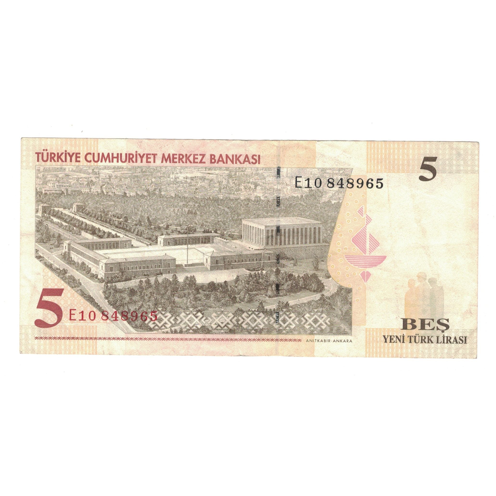 Geldschein, Türkei, 5 New Lira, 2005, KM:217, SS