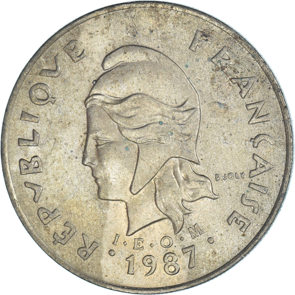 Moneta, Nowa Kaledonia, 100 Francs, 1987