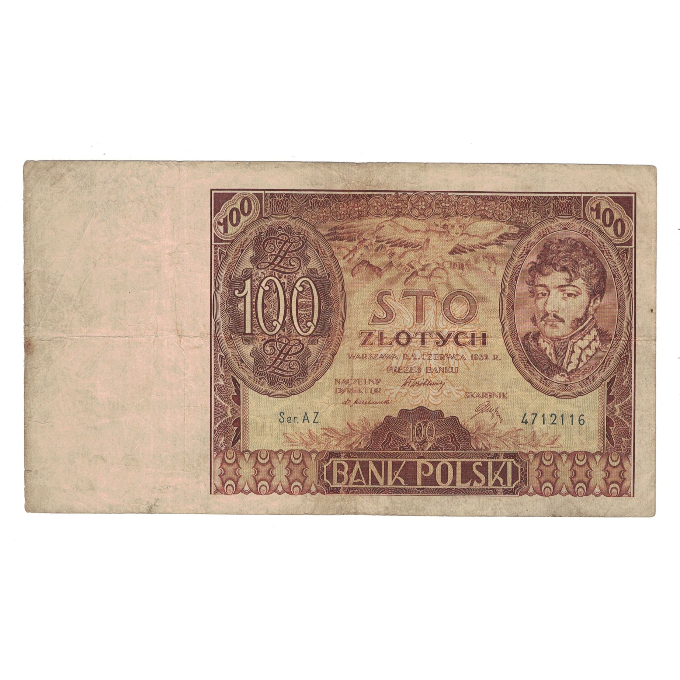 Billet, Pologne, 100 Zlotych, 1932, 1932-06-02, KM:74a, TB+