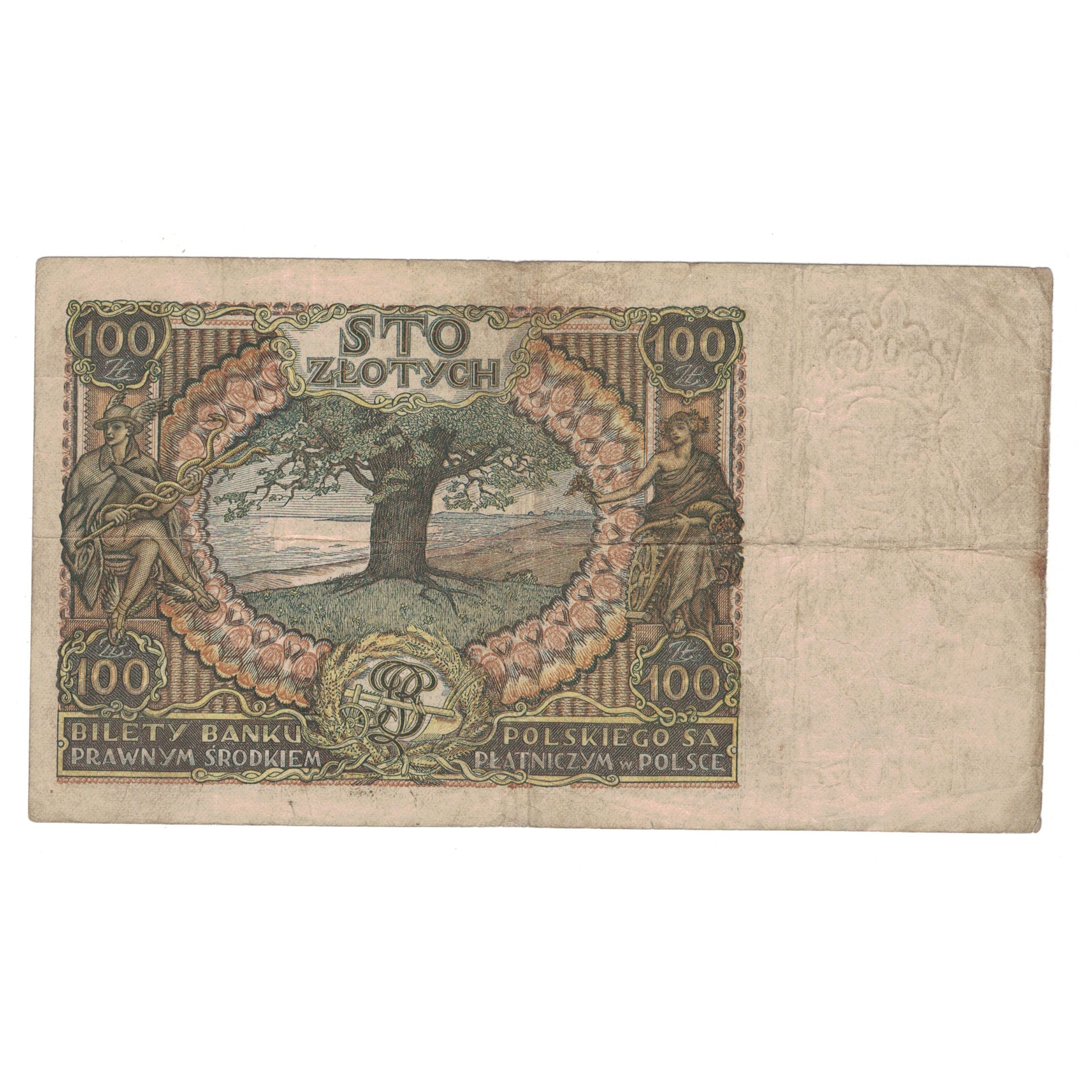 Billet, Pologne, 100 Zlotych, 1932, 1932-06-02, KM:74a, TB+