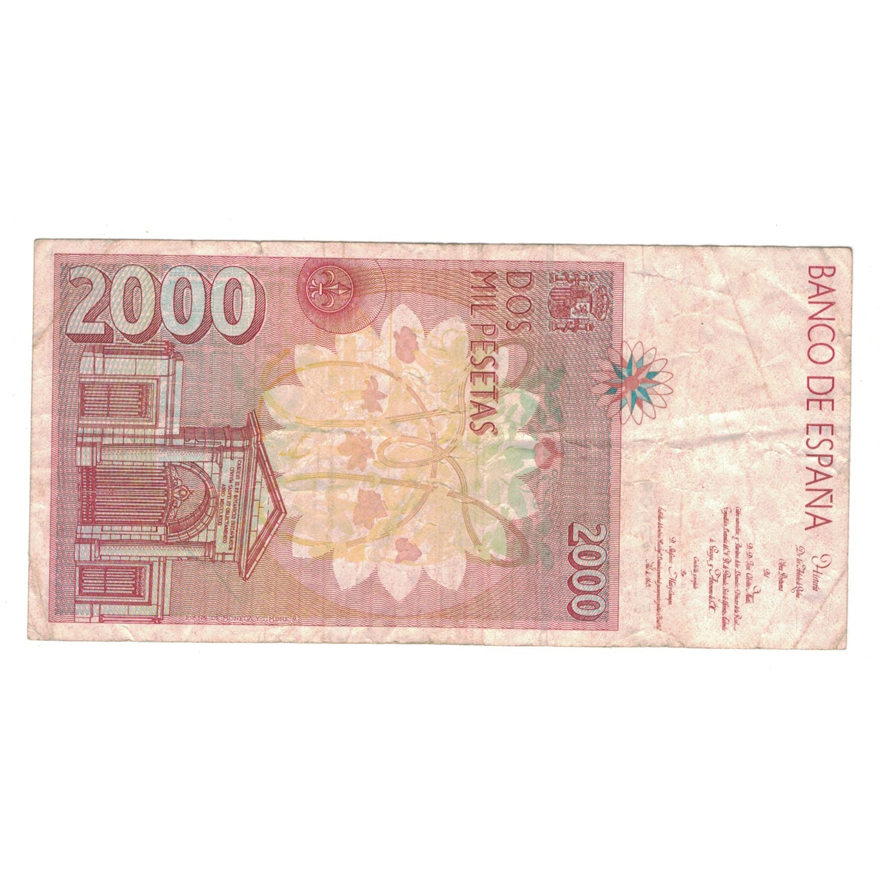 Banconote, Spagna, 2000 Pesetas, 1992, 1992-04-24, KM:162, BB