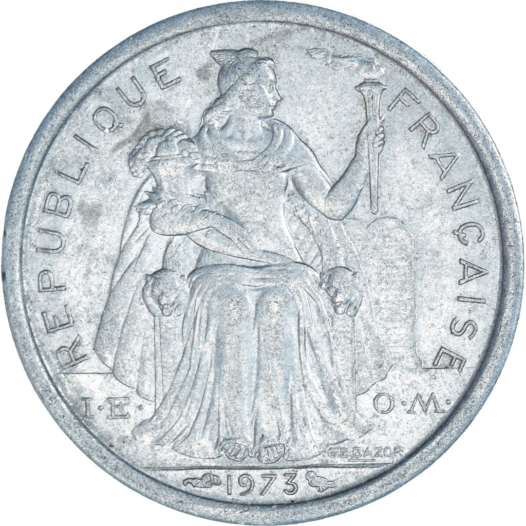 Coin, New Caledonia, Franc, 1973