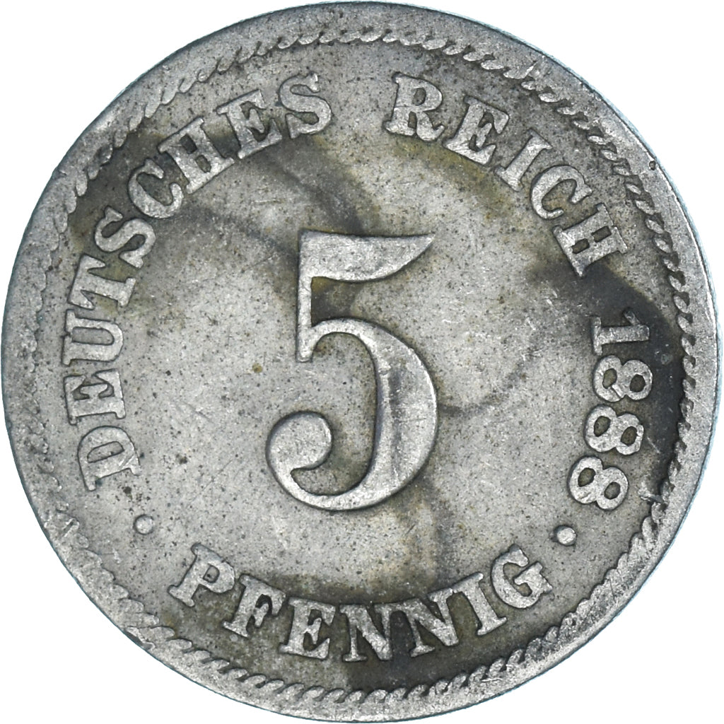 Munten, Duitsland, 5 Pfennig, 1888