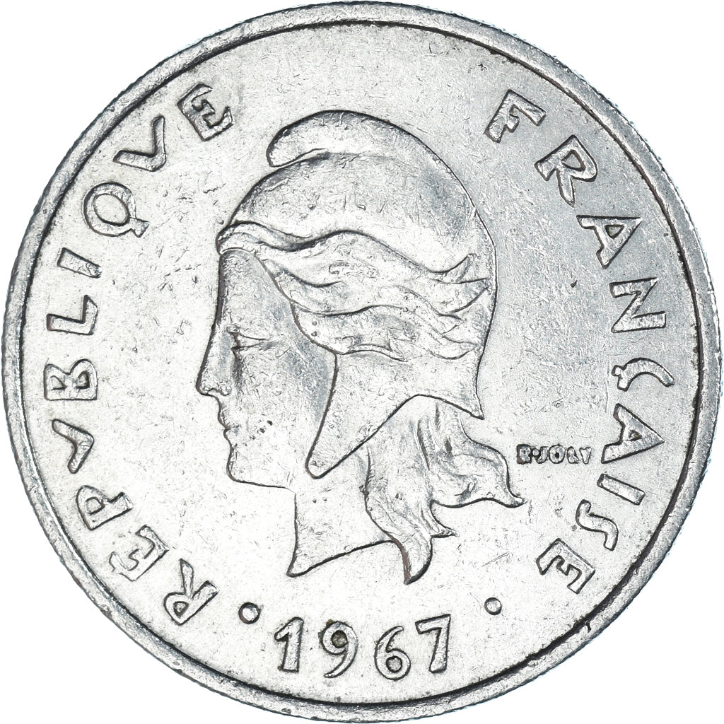Moneda, Polinesia francesa, 20 Francs, 1967