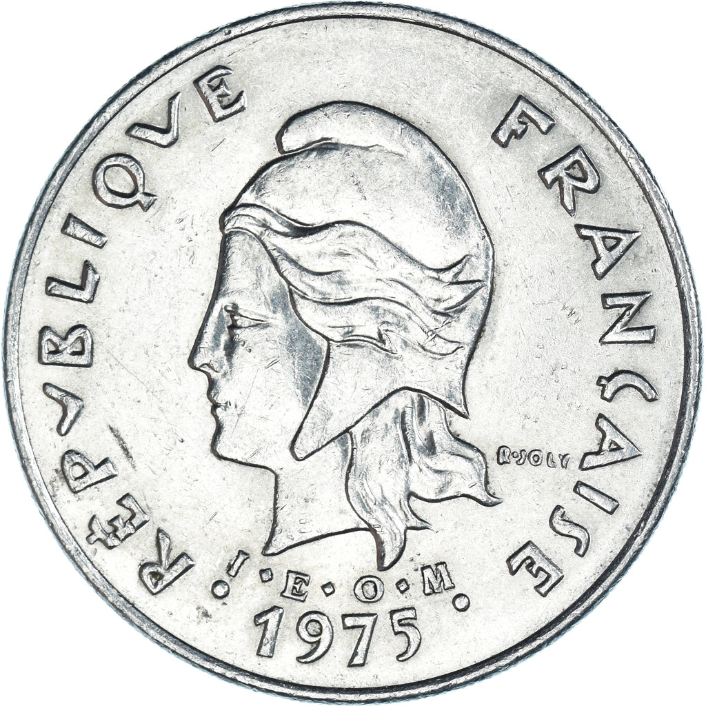 Moneta, Polinesia francese, 50 Francs, 1975