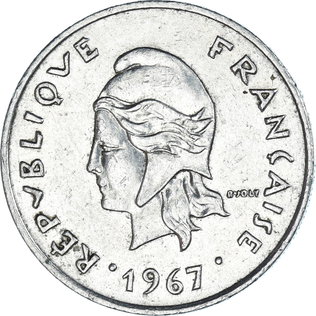 Moneta, Nowa Kaledonia, 10 Francs, 1967