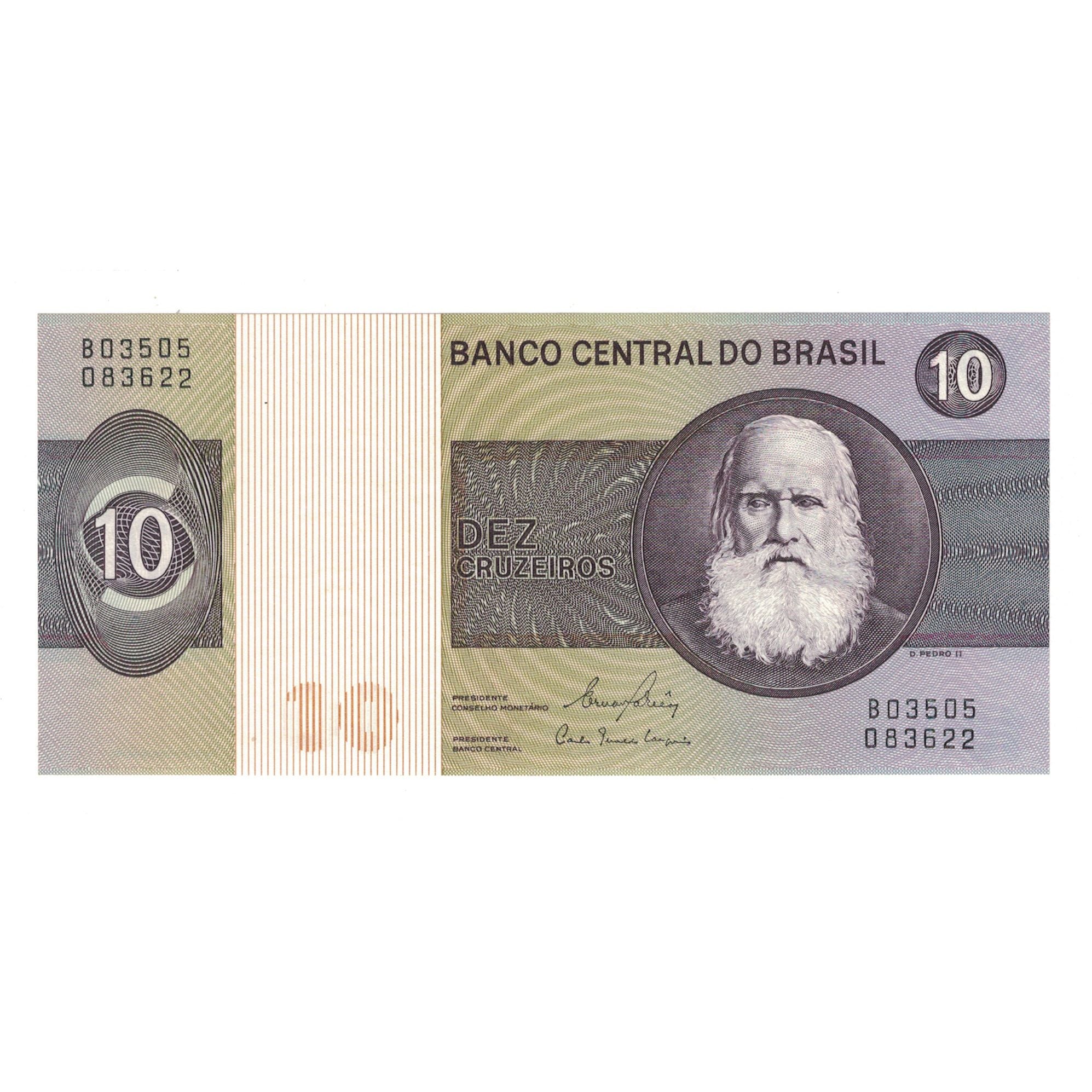 Banknot, Brazylia, 10 Cruzeiros, UNC(65-70)