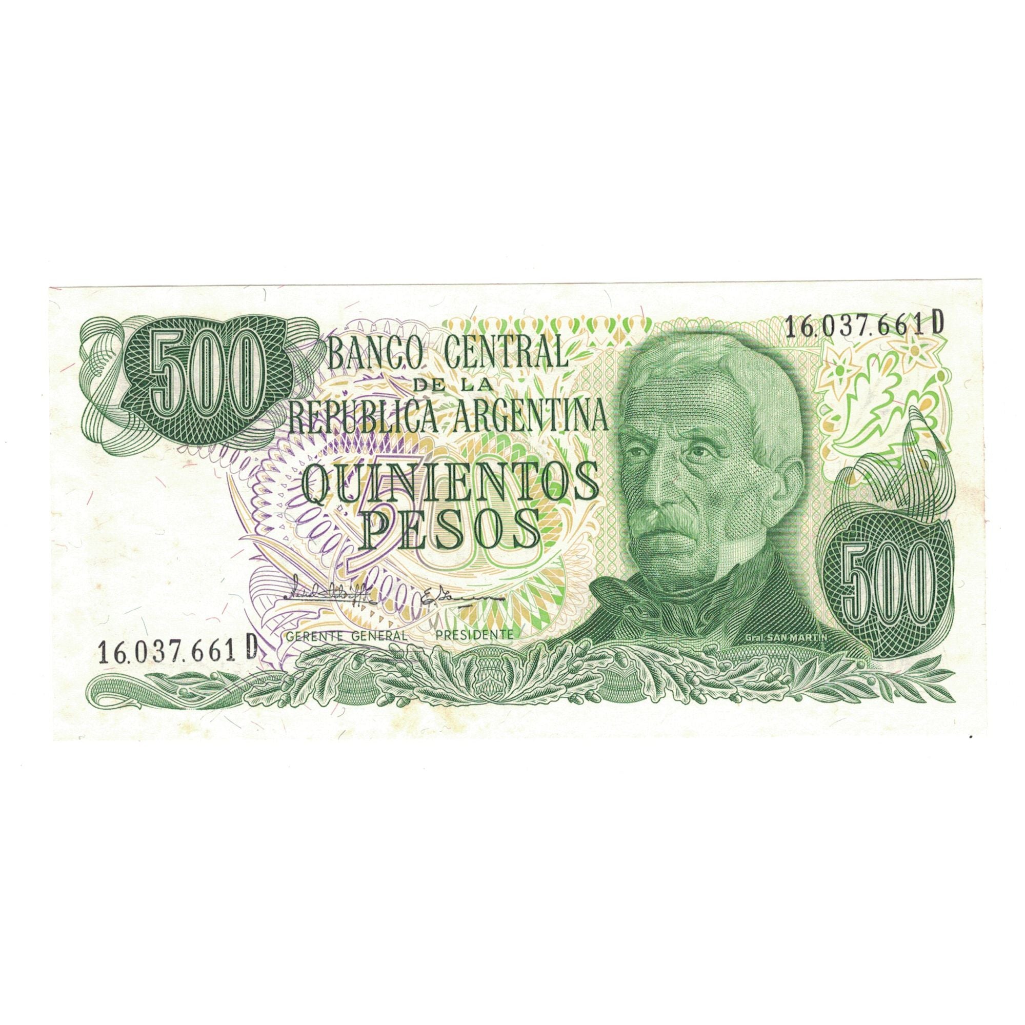 Billete, 500 Pesos, Argentina, KM:303b, EBC