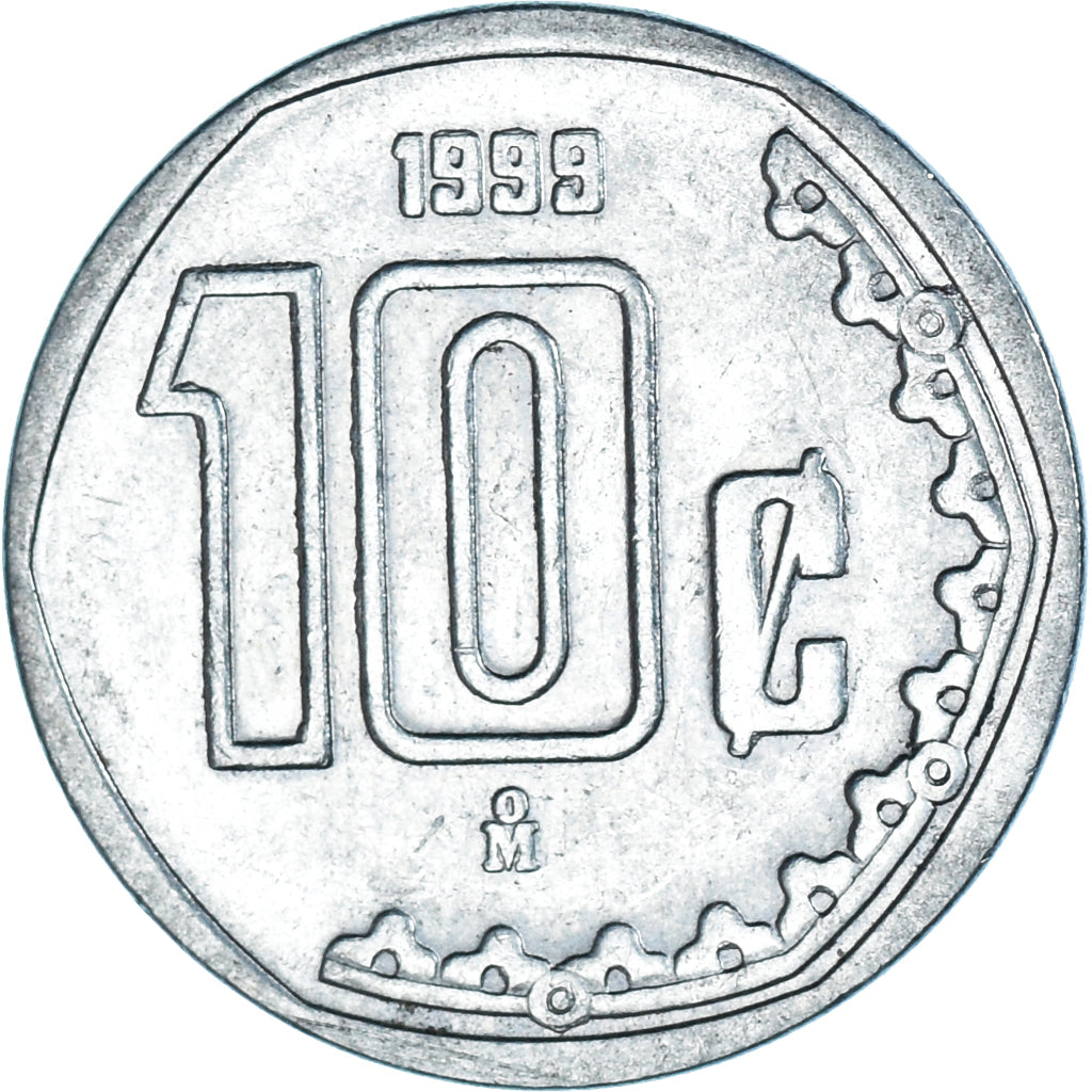 Moneta, Mexico, 10 Centavos, 1999