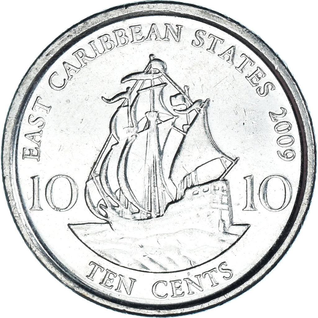 Coin, East Caribbean States, 10 Cents, 2009
