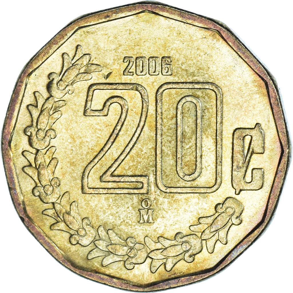 Moneta, Messico, 20 Centavos, 2006