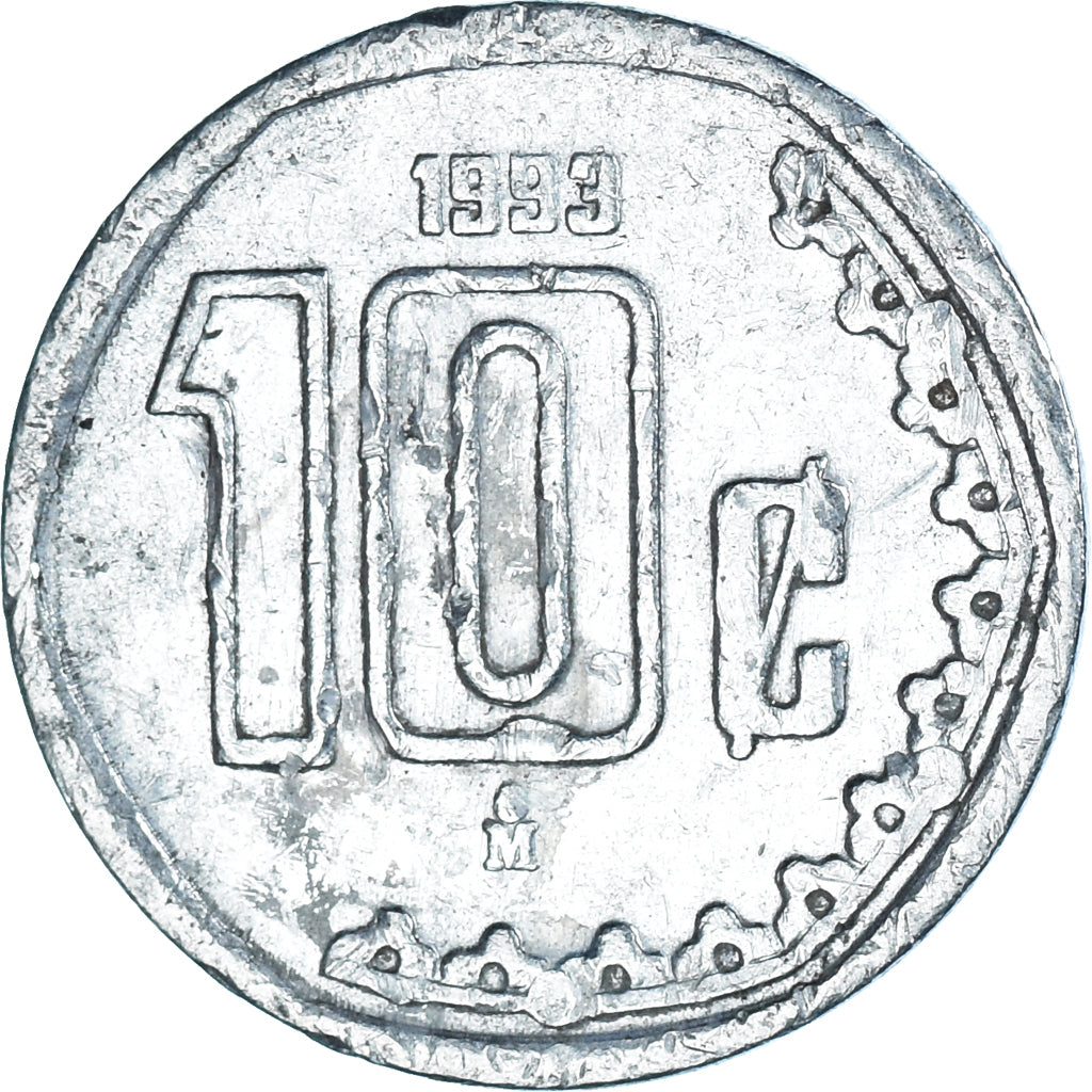 Moneda, México, 10 Centavos, 1993