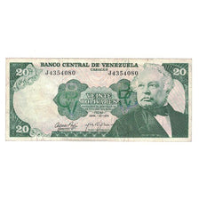 Banknote, Venezuela, 20 Bolivares, 1974, 1974-04-23, KM:53a, EF(40-45)