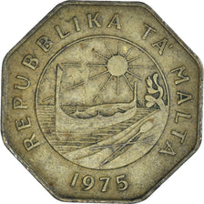 Moneda, Malta, 25 Cents, 1975