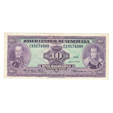 Nota, Venezuela, 10 Bolívares, 1977, 1977-06-07, KM:51f, EF(40-45)