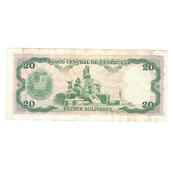Billet, Venezuela, 20 Bolivares, 1990, 1990-05-31, KM:63c, TTB