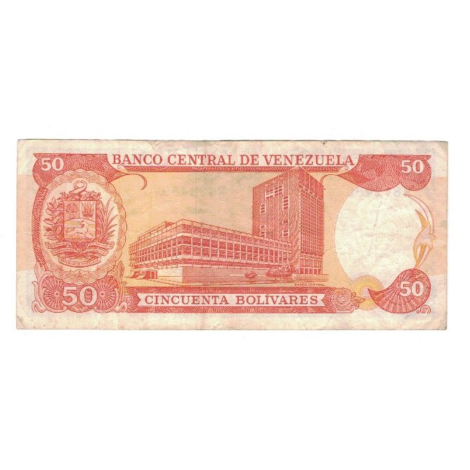 Banknote, Venezuela, 50 Bolivares, 1995, 1995-06-05, KM:65e, VF(30-35)