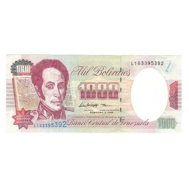 Billete, 1000 Bolivares, 1998, Venezuela, 1998-02-05, KM:76c, SC