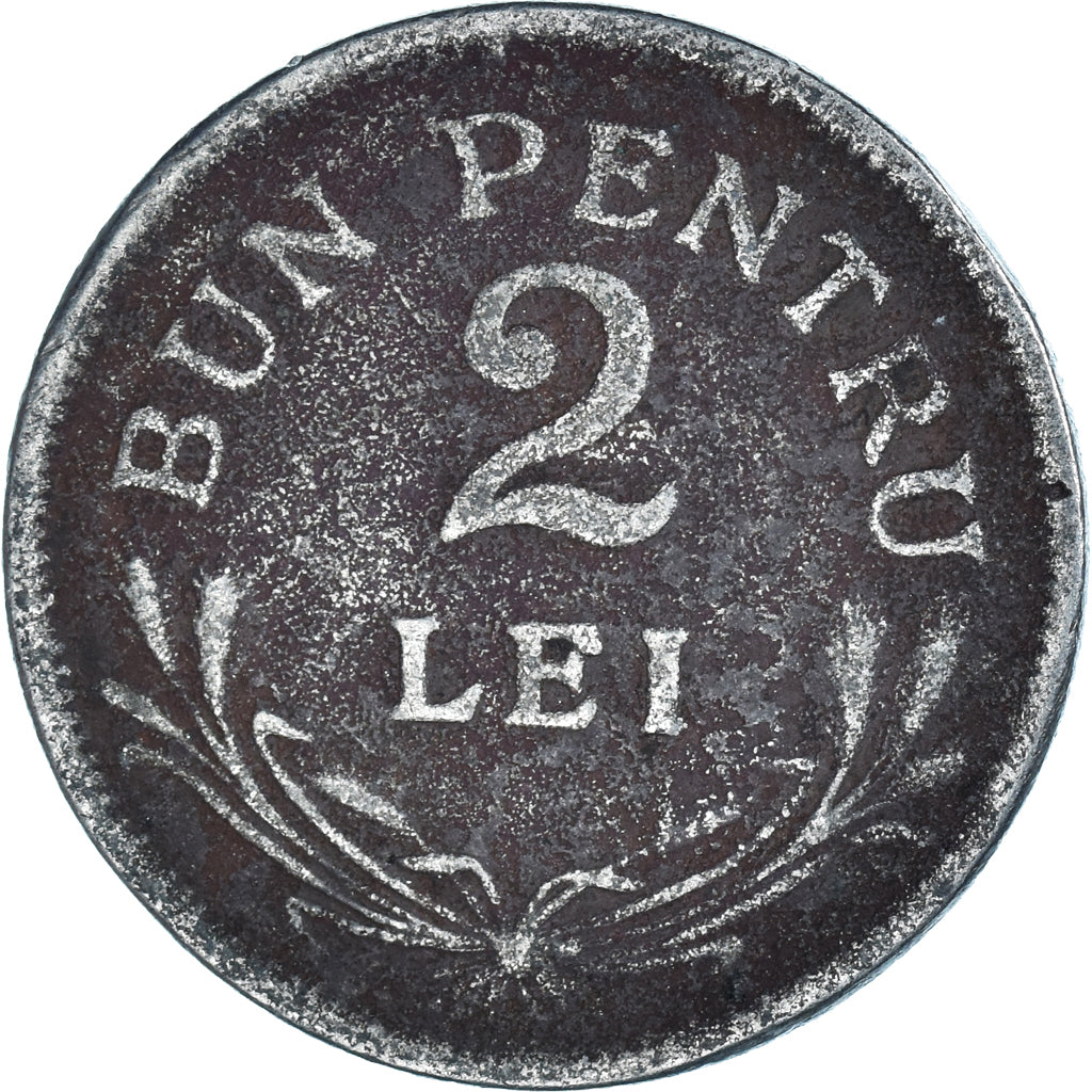 Monnaie, Roumanie, 2 Lei, 1924