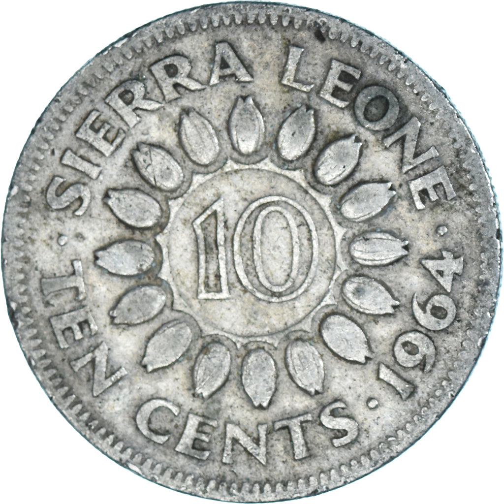 Moneda, Sierra Leona, 10 Cents, 1964