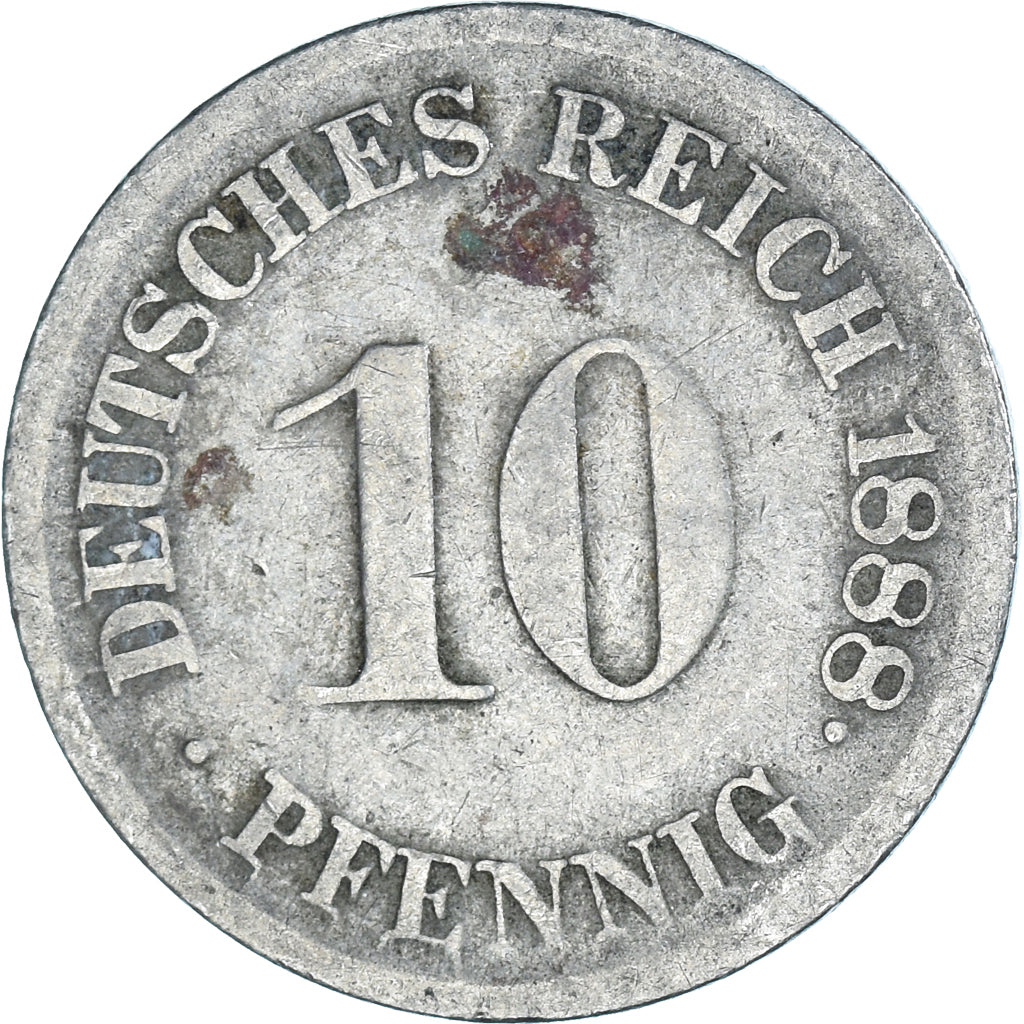 Coin, GERMANY - EMPIRE, 10 Pfennig, 1888