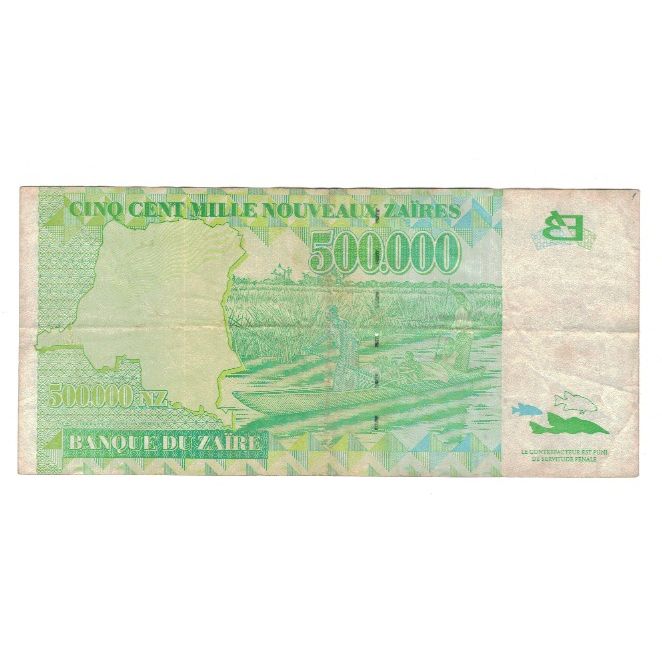 Billet, Zaïre, 500,000 Nouveaux Zaïres, 1996, 1996-10-25, KM:78a, TTB