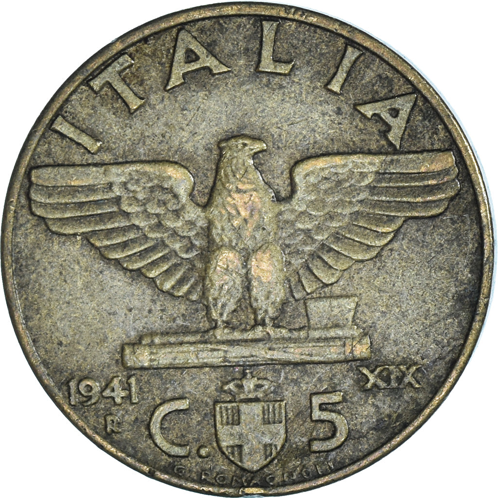 Moneta, Italia, 5 Centesimi, 1941