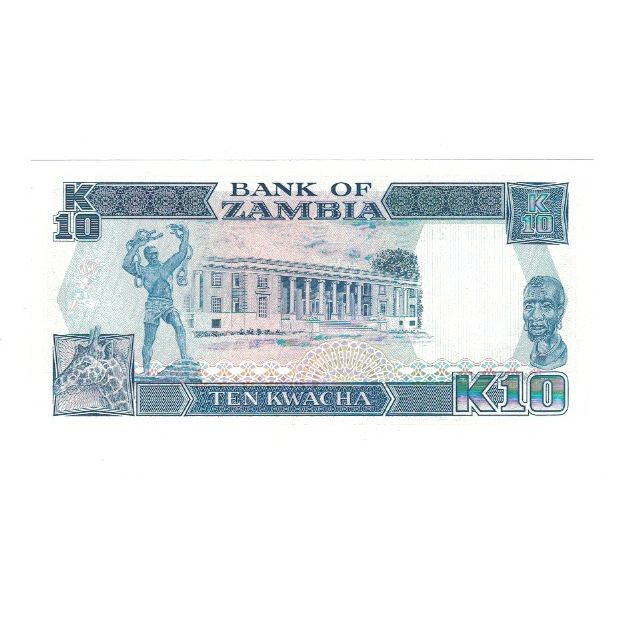 Banknot, Zambia, 10 Kwacha, KM:31b, UNC(65-70)