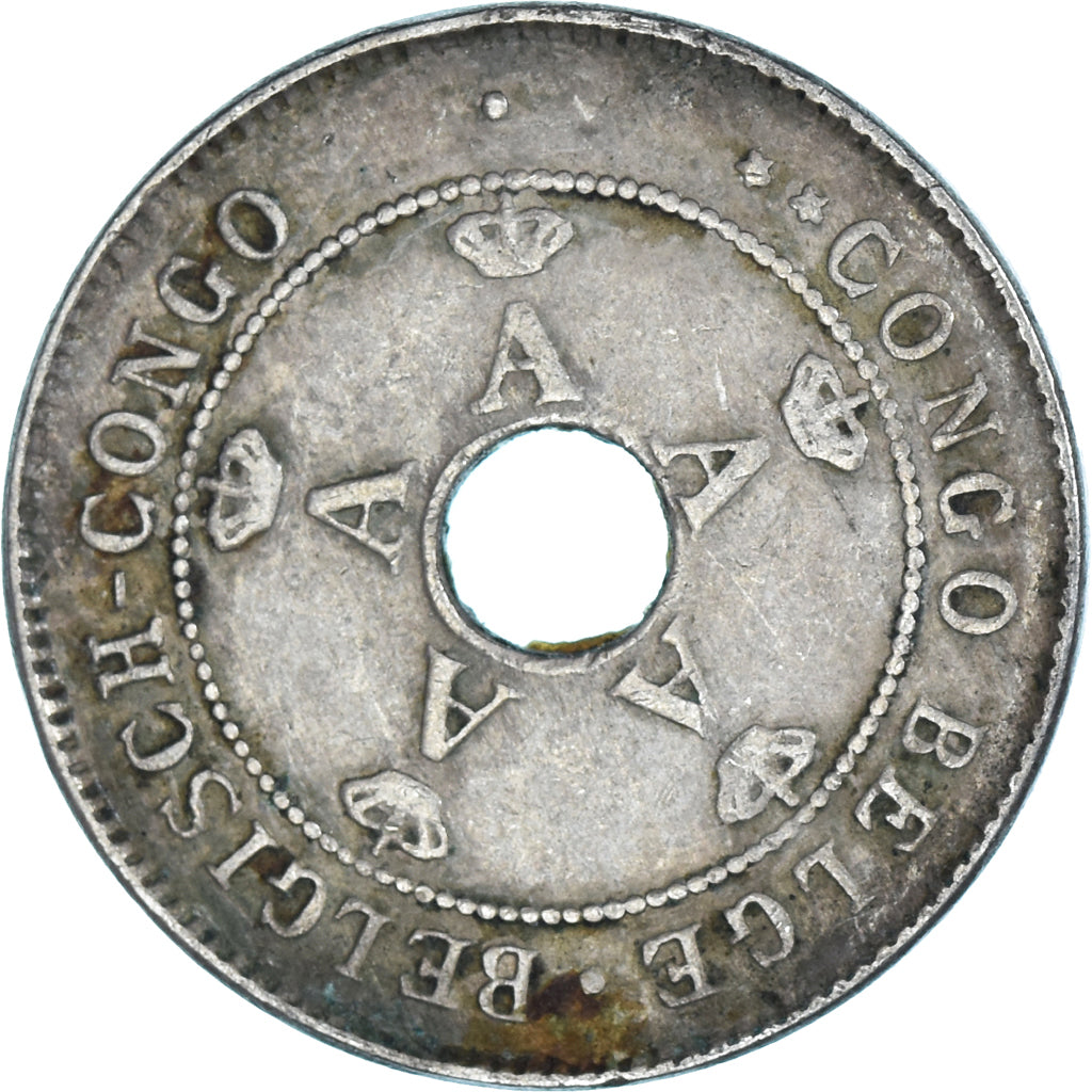 Coin, Belgian Congo, 10 Centimes, 1911
