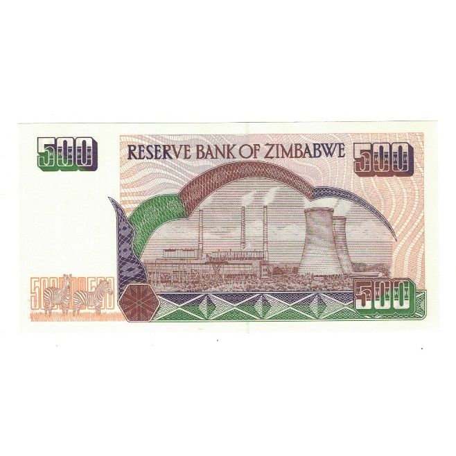 Banknote, Zimbabwe, 500 Dollars, 2004, KM:11b, UNC(65-70)