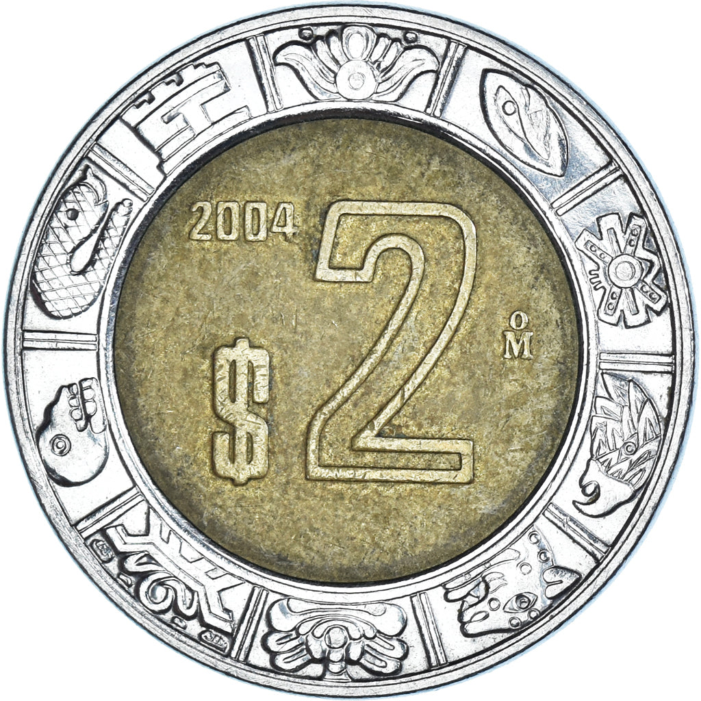 Munten, Mexico, 2 Pesos, 2004
