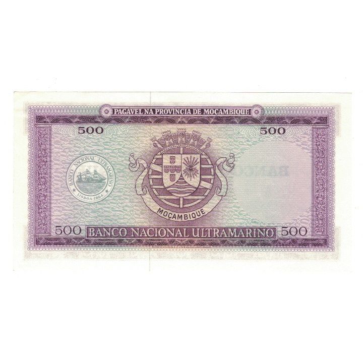 Banconote, Mozambico, 500 Escudos, 1967, 1967-03-22, KM:118a, SPL