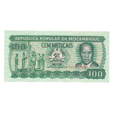 Billet, Mozambique, 100 Meticais, 1989, 1989-06-16, KM:130c, NEUF