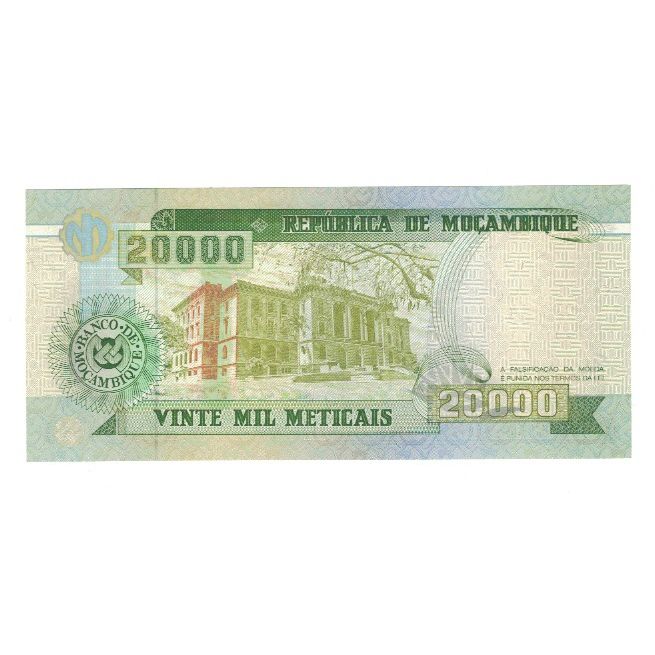 Nota, Moçambique, 20,000 Meticais, 1999, 1999-06-16, KM:140, UNC(65-70)