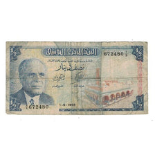 Banknote, Tunisia, 1/2 Dinar, 1965, 1965-06-01, KM:62a, VF(20-25)