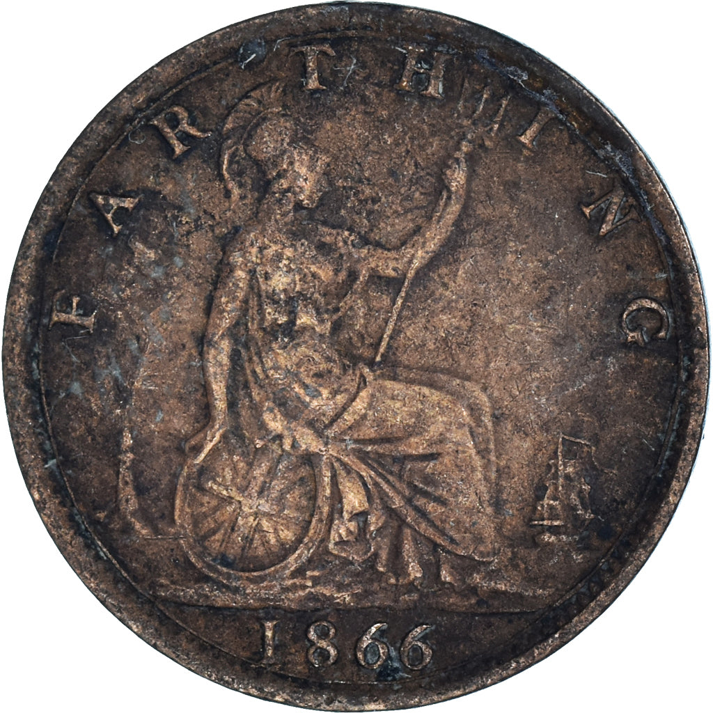 Coin, Great Britain, Farthing, 1866