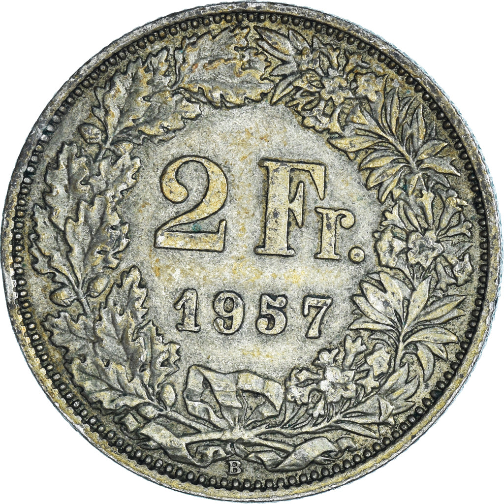 Moneta, Svizzera, 2 Francs, 1957